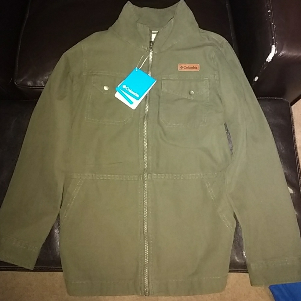 New army green columbia jacket medium (10/12)